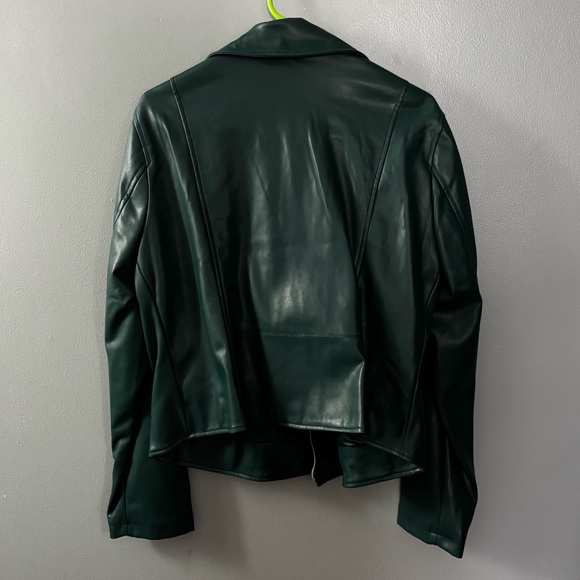 Torrid Women's Green Faux Leather Moto Jacket - Picture 10 of 12